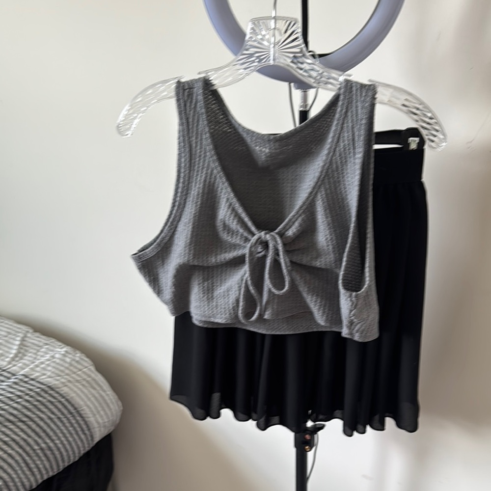 Gray Crop Top - Picture 2 of 5